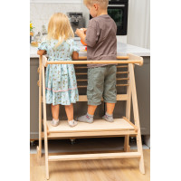 Extra Strong Double kitchen helper tower Twin kitchen helper stool Foldable