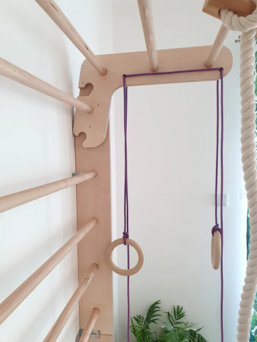 Wooden Wall Bars Climbing Frame – Indoor Playground P320