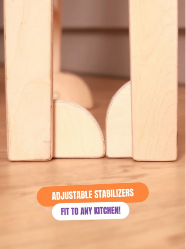 Double kitchen helper tower Twin kitchen helper stool