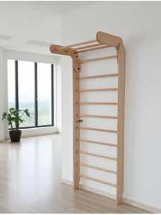 Wooden Stall Bars Adjustable pull up bar wall bars P210