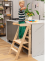 Extra Strong Montessori Learning tower, Learning Step Stool, Kitchen Helper Sturdy and Foldable