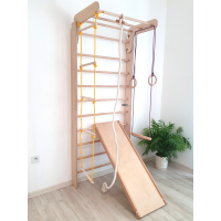 Wooden Wall Bars Climbing Frame – Indoor Playground P320